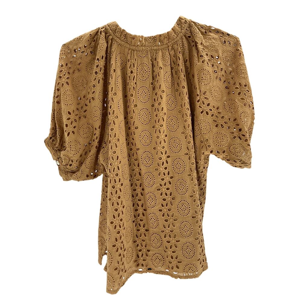 Cleobella Eyelet Tan Katie Blouse Size S View 3